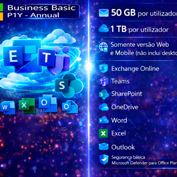 MICROSOFT 365 BUSINESS BASIC – P1Y – ANNUAL