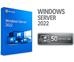 Calha de acesso remoto Windows Server 2025 RDS para 50 utilizadores.