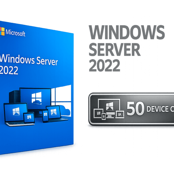 Calha de acesso remoto Windows Server 2025 RDS para 50 utilizadores.