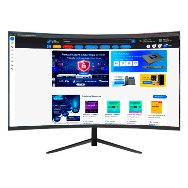 MONITOR 27' WINTECH CURVO 75HZ 1920*1080 FIXED HDMI/VGA